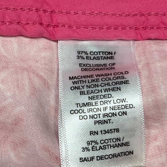 Vineyard Vines Floral Print Shorts‎ Hot Pink Casual Everyday Size 2 - Picture 5 of 9